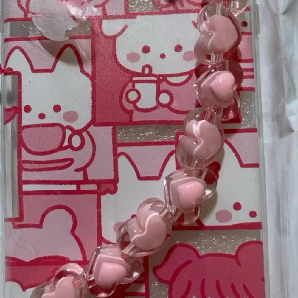 Unbranded Pink and White Phone-cases